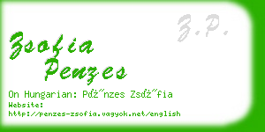 zsofia penzes business card